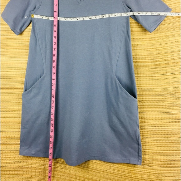 EILEEN FISHER Organic Cotton Stretch V-Neck Dress Size XXS - Picture 10 of 10